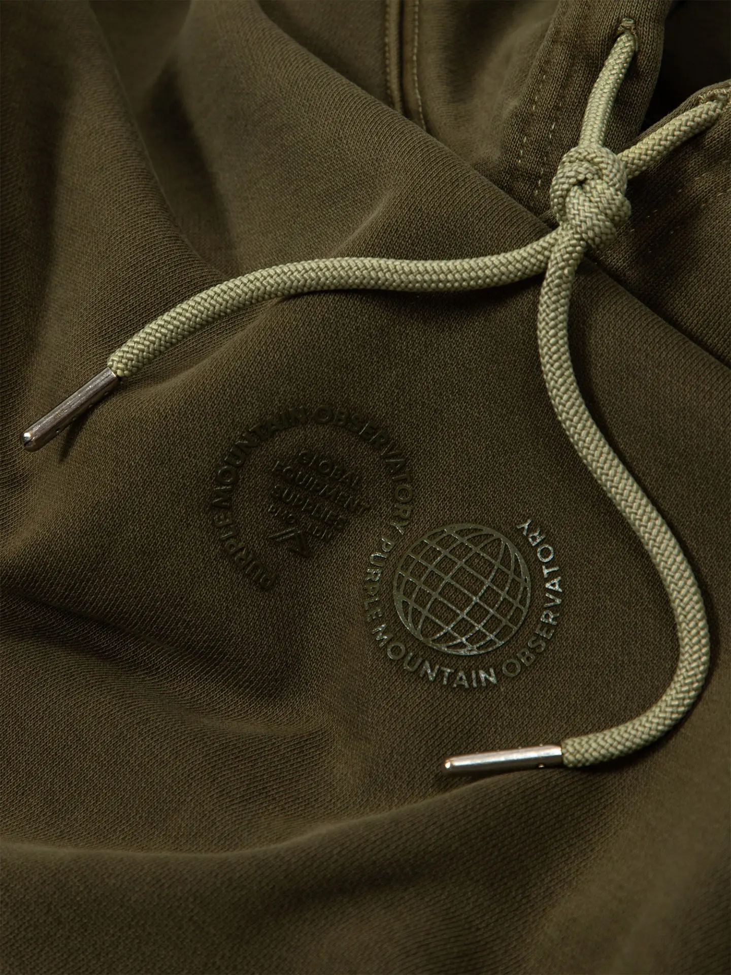 Толстовка Purple Mountain Observatory GARMENT DYE HOODY, цвет Хаки