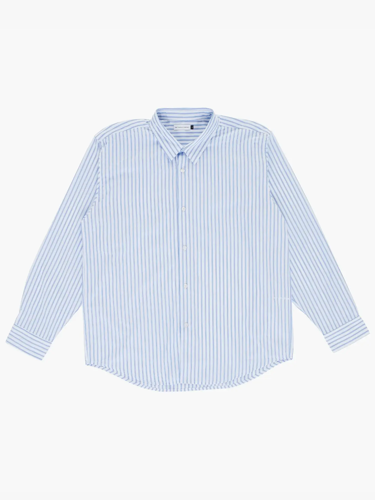 Рубашка Pop Trading Company striped logo shirt white