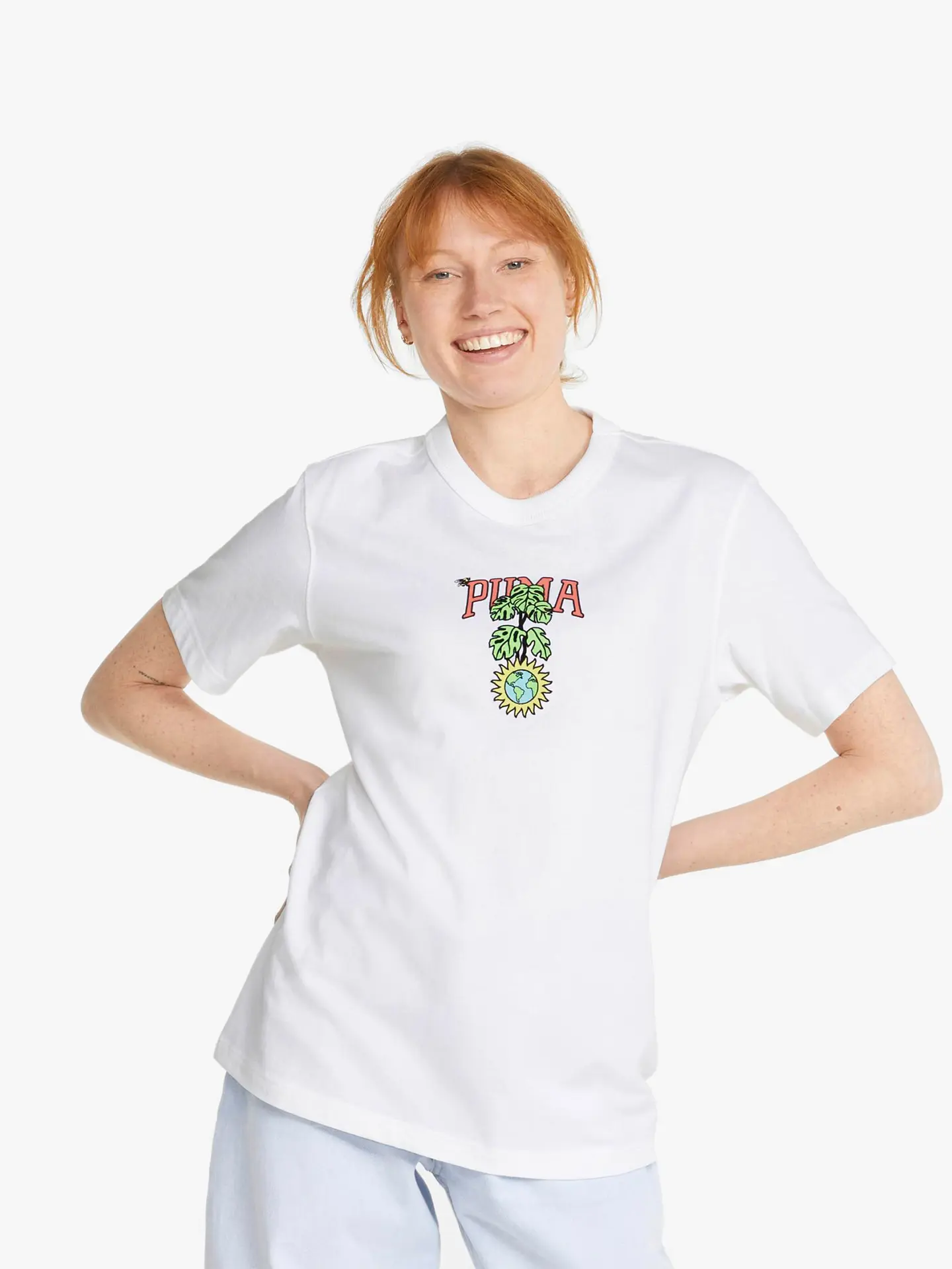 Футболка Puma Downtown Relaxed Graphic Tee White