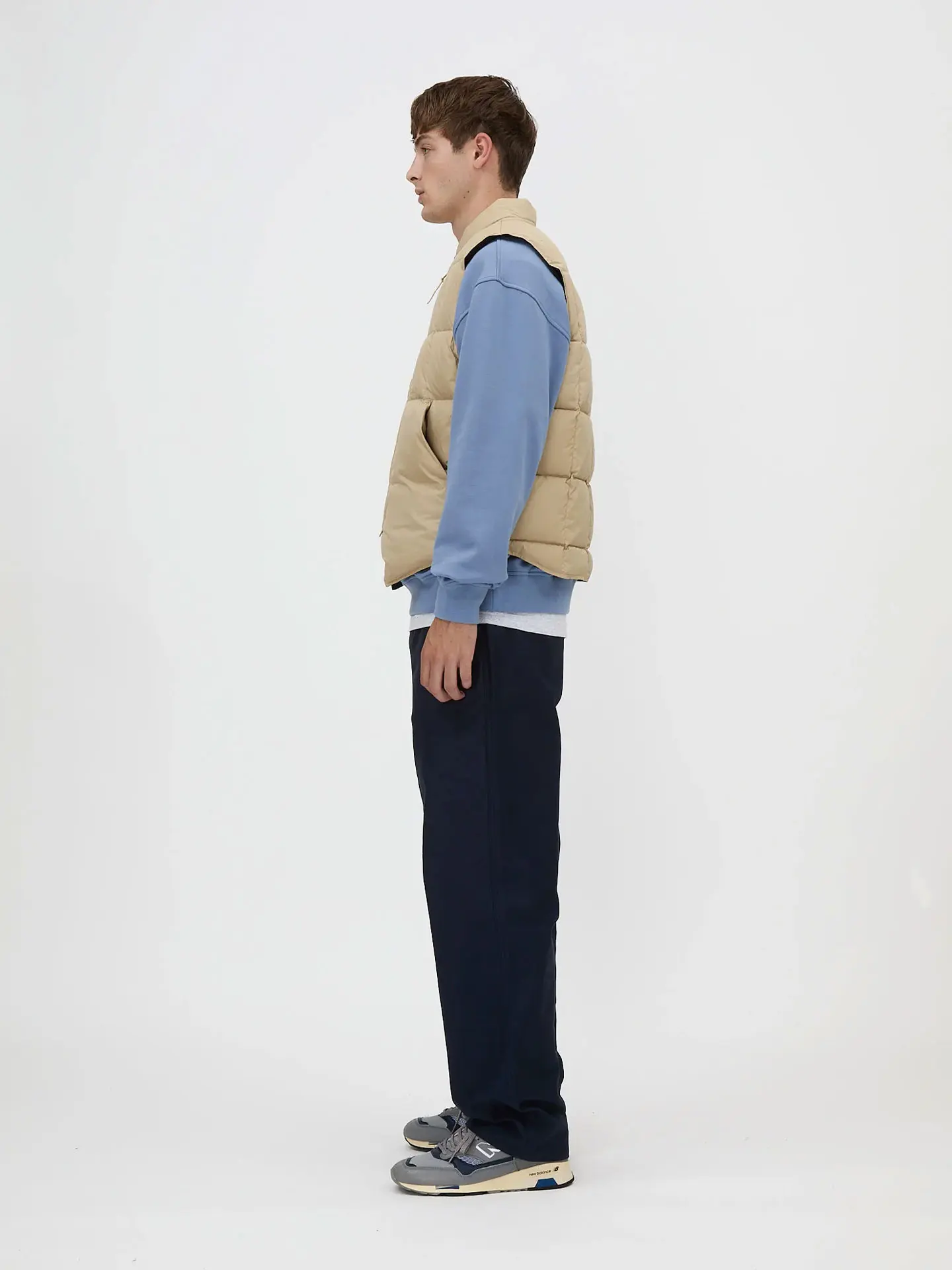 AlPINE VEST BEIGE Пуховый жилет бежевый