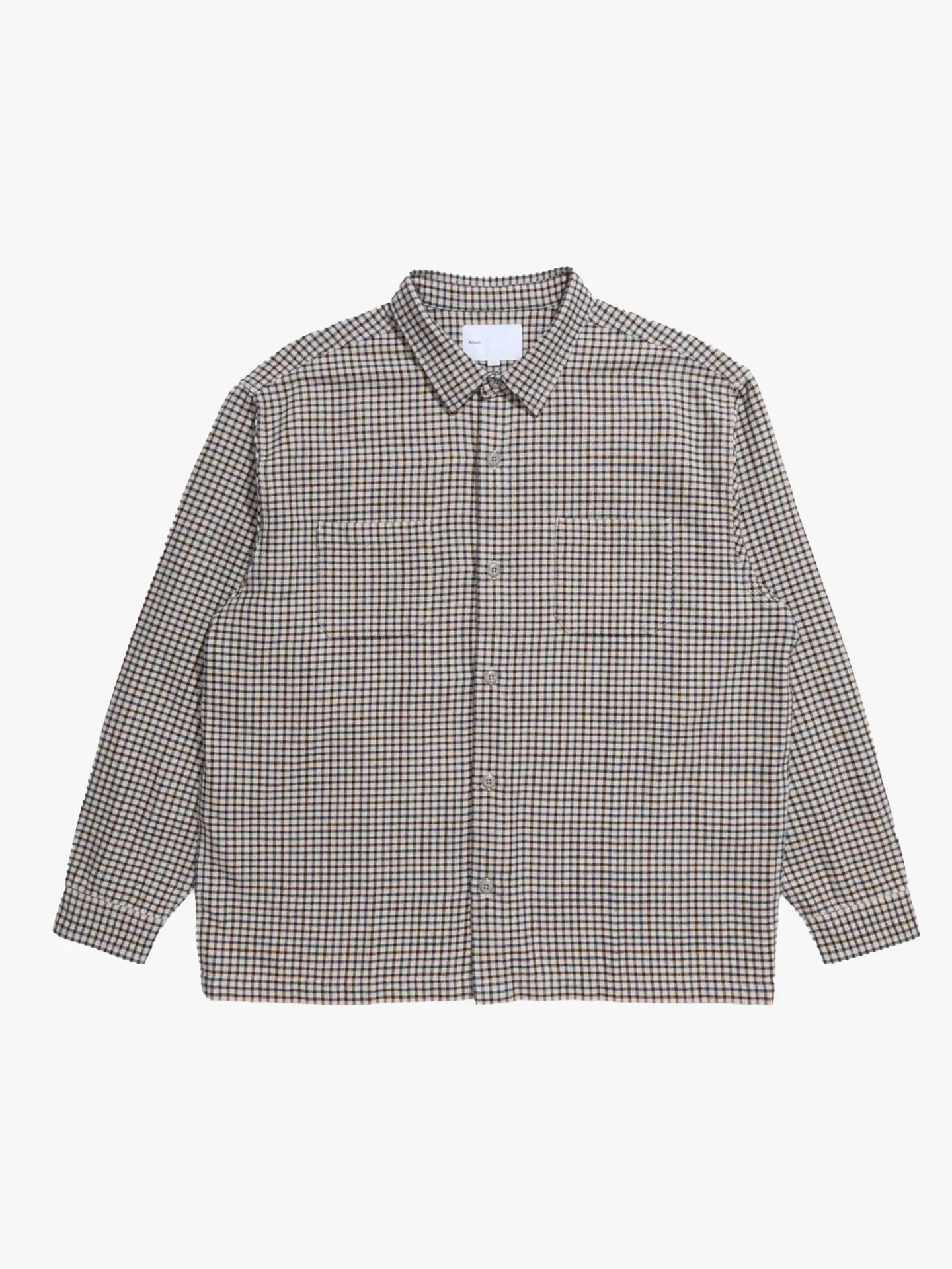 FLAT HEM WORKSHIRT CREAM Рубашка кремовая