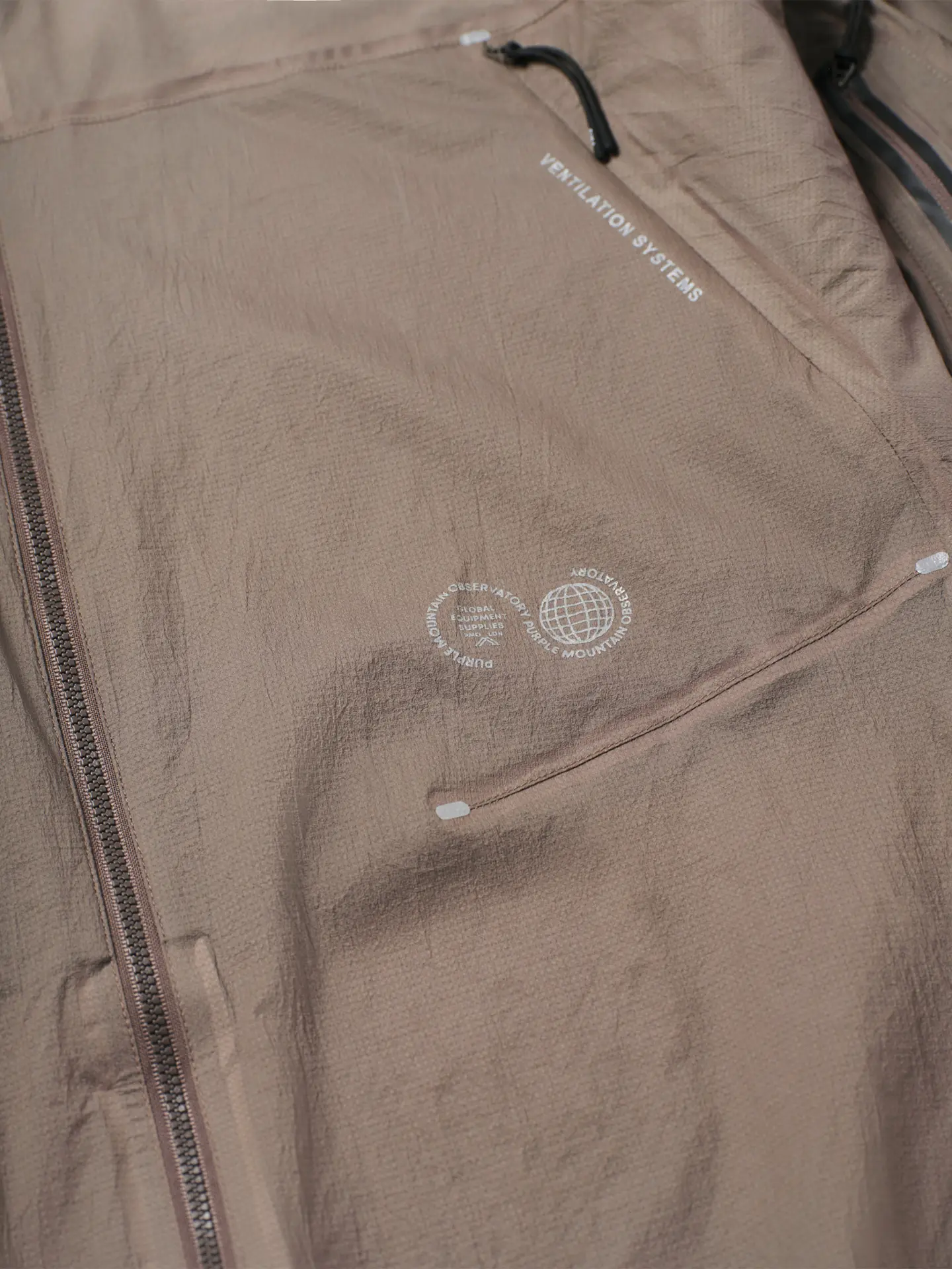 Куртка Purple Mountain Observatory PACKAWAY STINGER JACKET Concrete