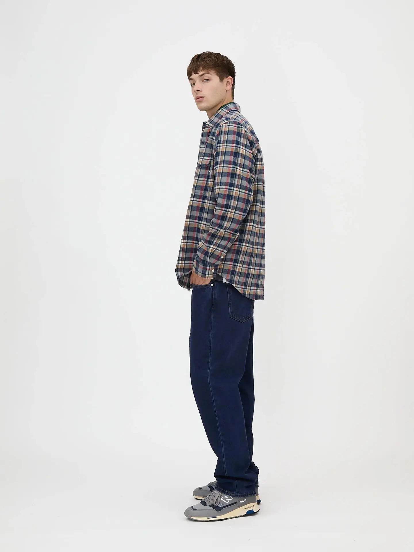 RELAXED FIT OD DENIM BLUE Джинсы  синий