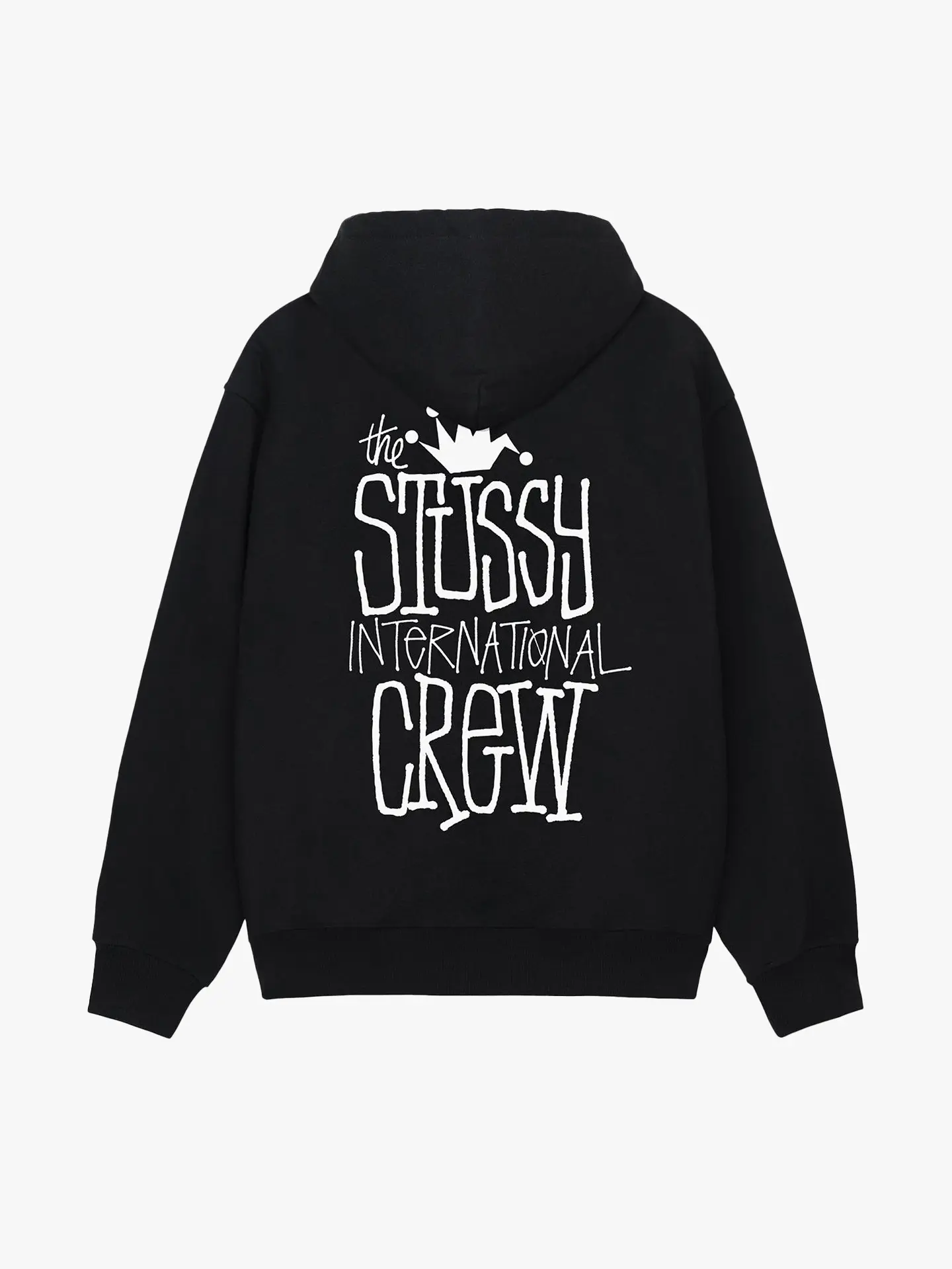 Толстовка Stussy Crown International Hood Black