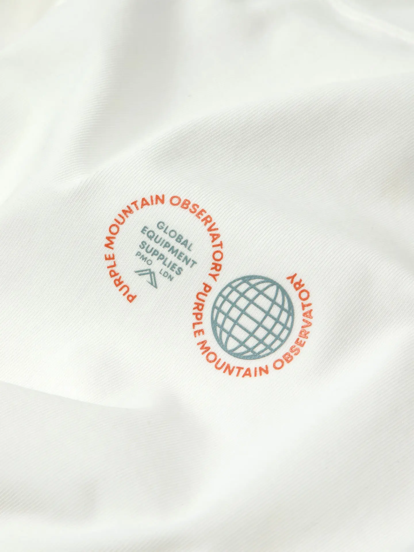 Футболка Purple Mountain Observatory GLOBE SS TEE, цвет Белый