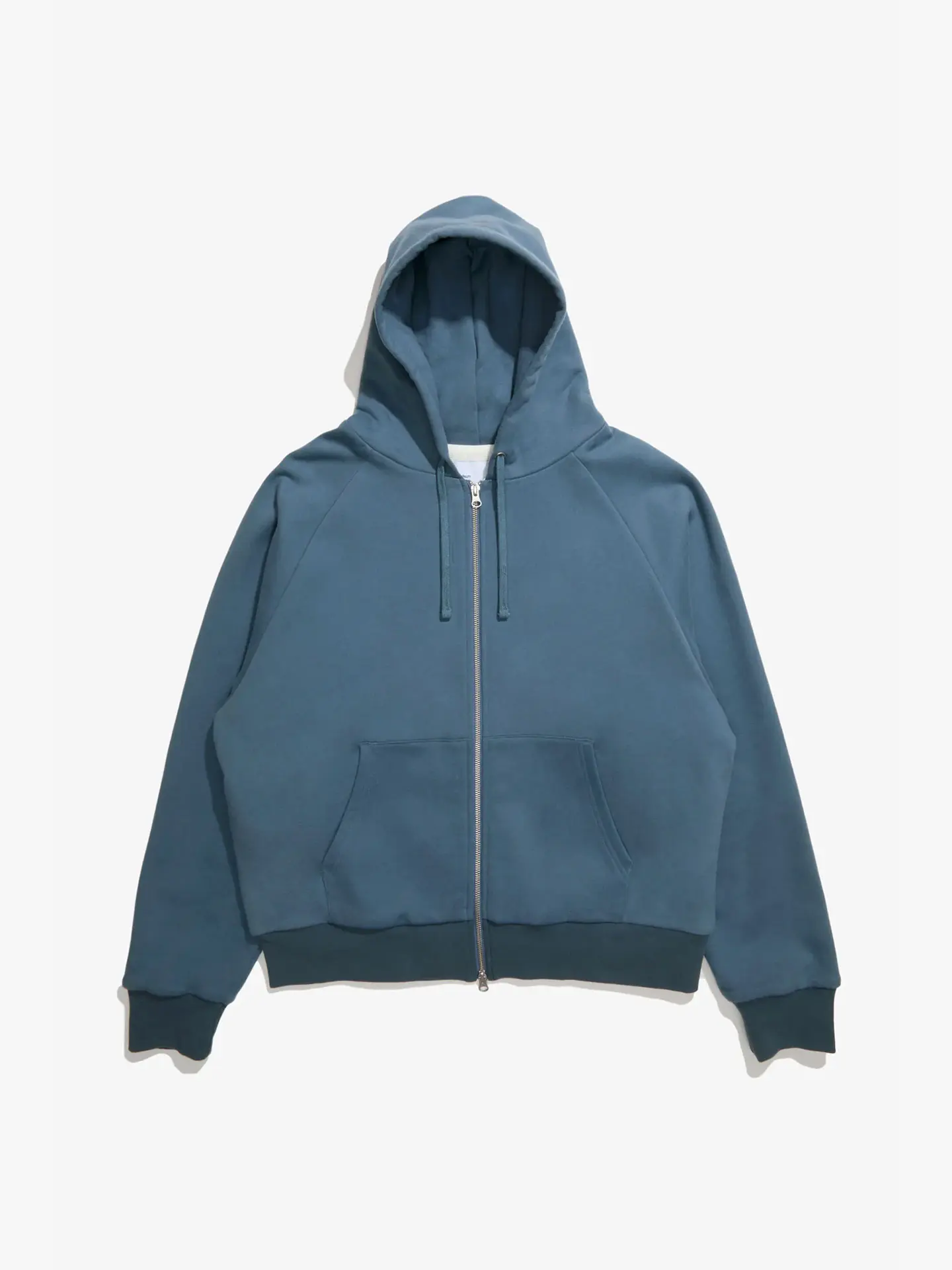 WAFFLE FULL ZIP HOODIE Slate BLUE Худи на молнии синий