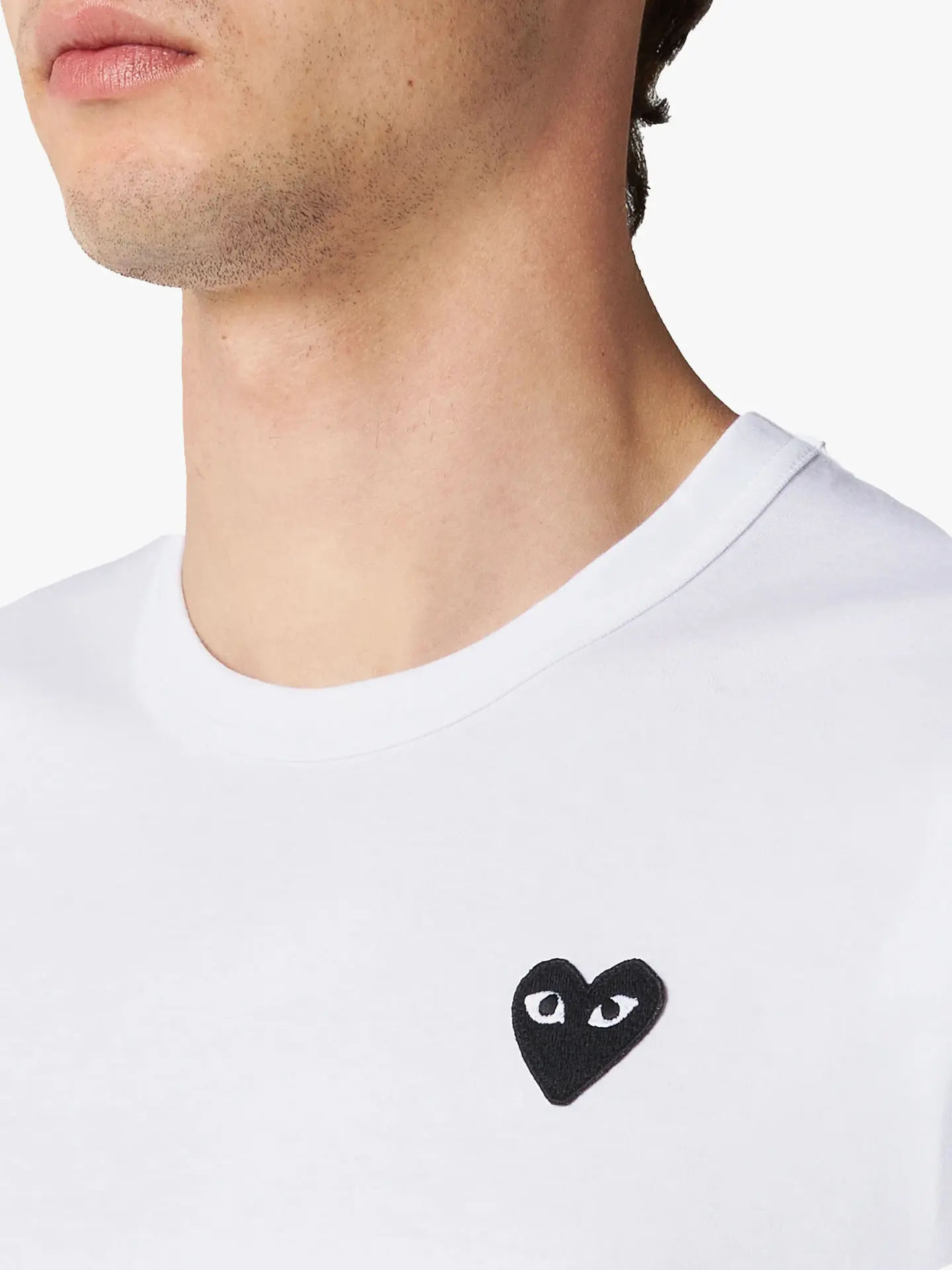 Футболка Comme des Garcons Play Black Heart T-Shirt White