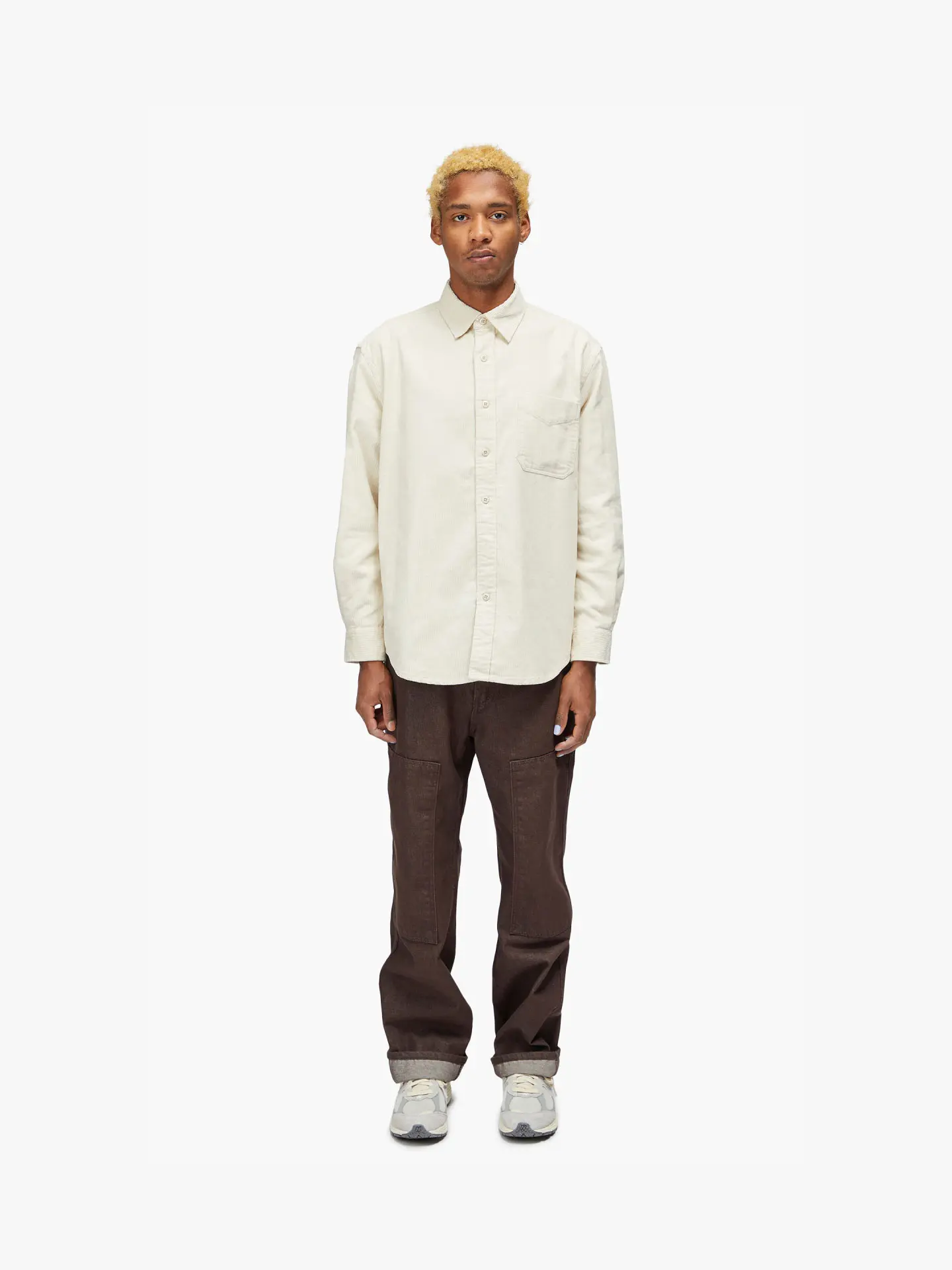Рубашка FrizmWORKS OG CORDUROY SHIRT бежевая