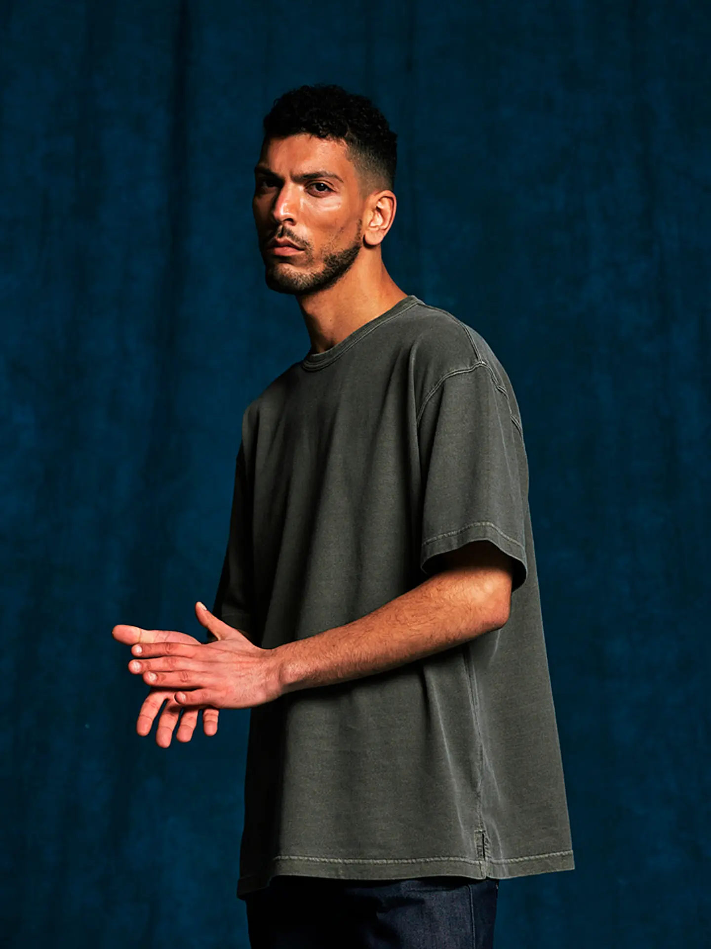 Футболка FrizmWORKS OG PIGMENT DYEING HALF TEE dark green
