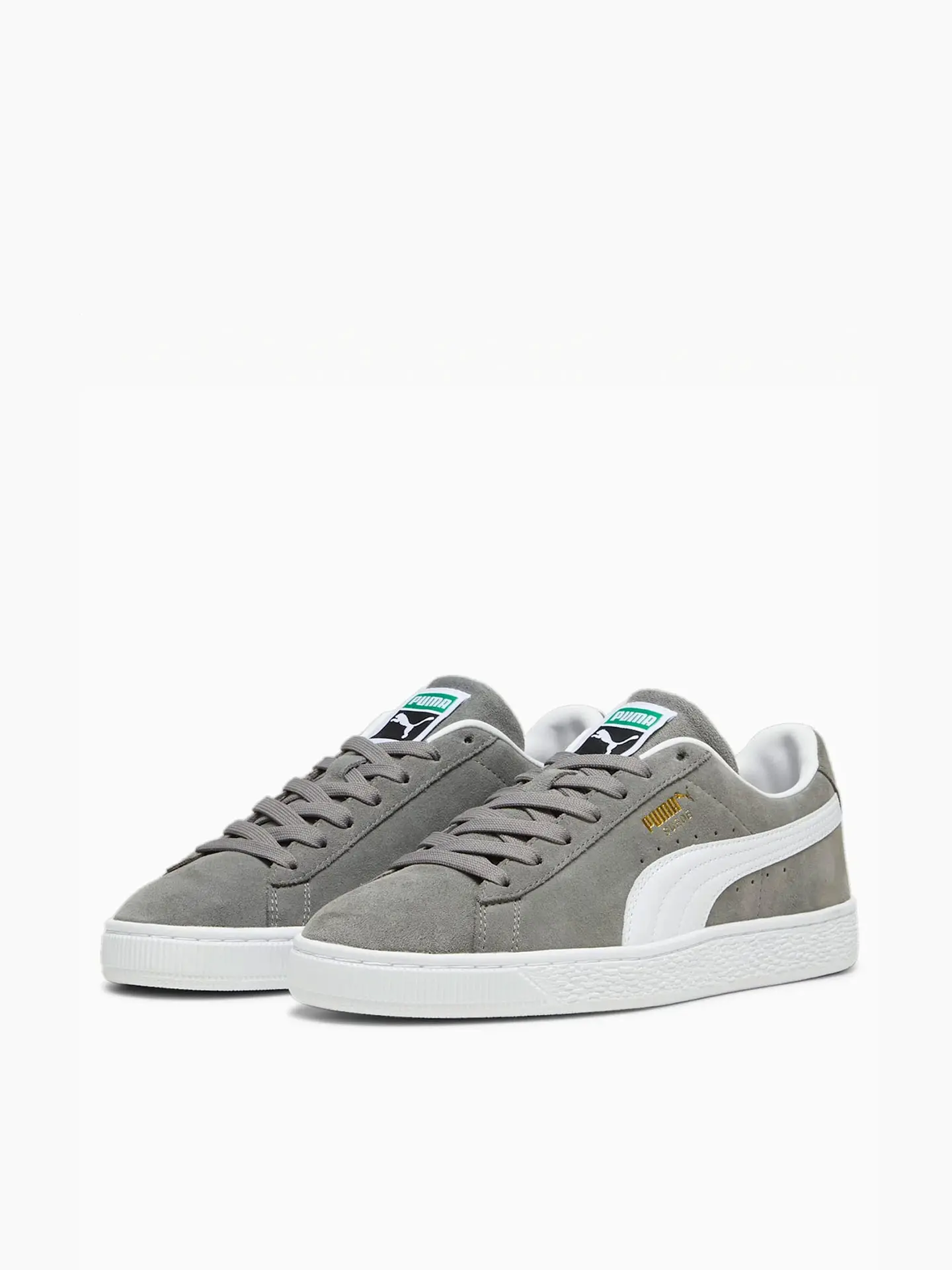 Кроссовки PUMA Suede Classic Cast Iron-White