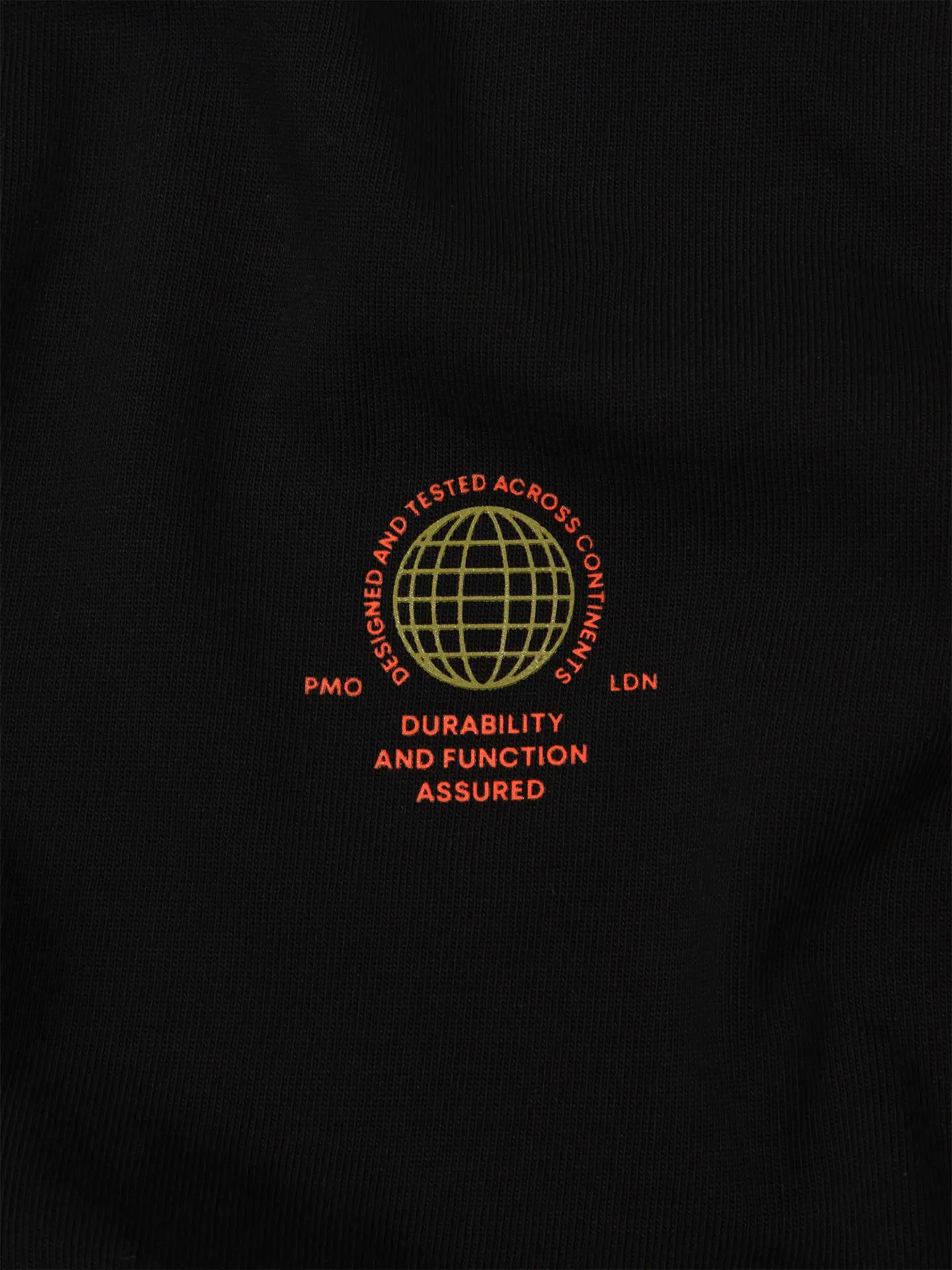 Футболка Purple Mountain Observatory GLOBE SS TEE, цвет Черный