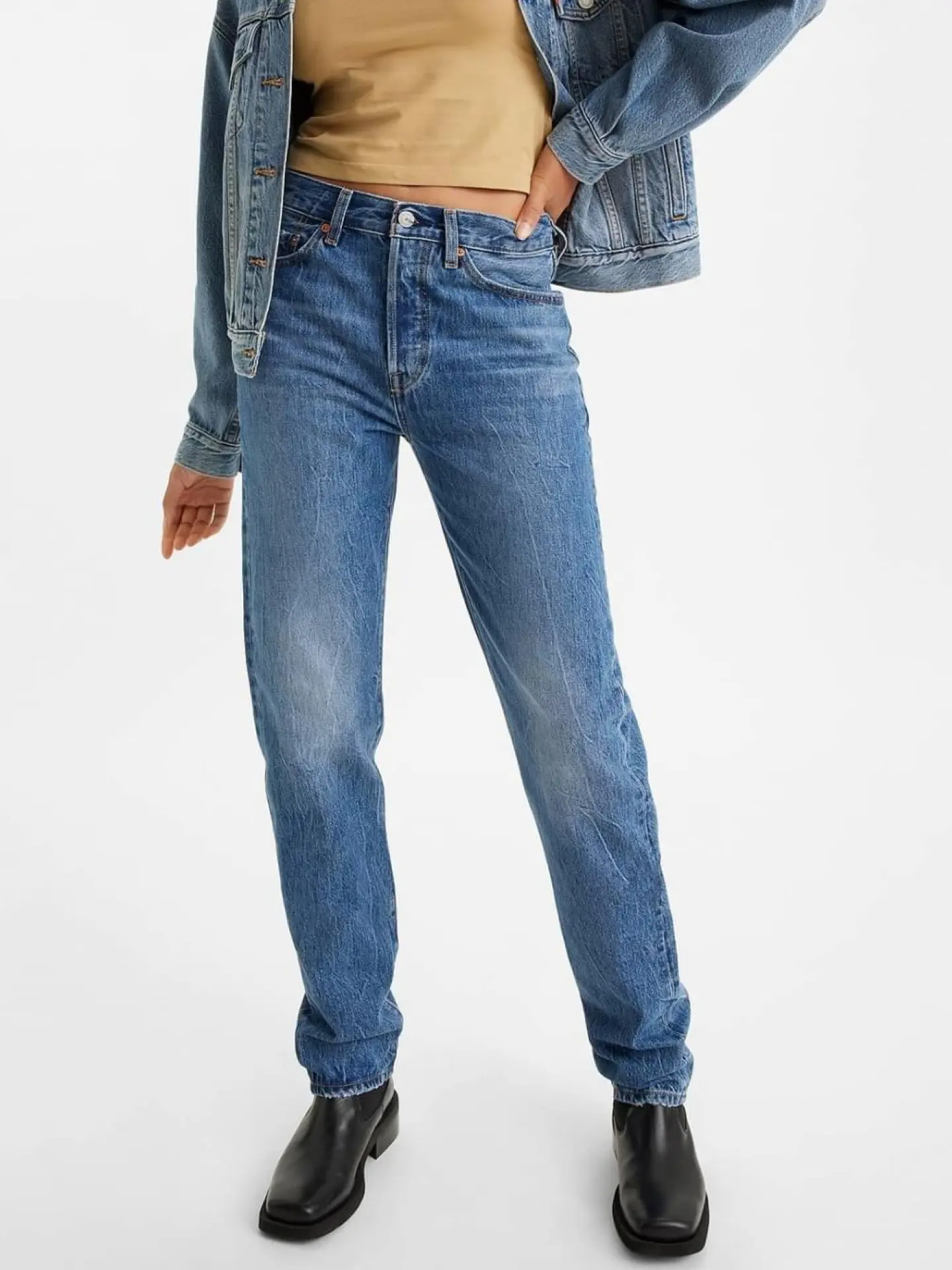 Джинсы Levi's 501® 81 MED INDIGO - WORN IN