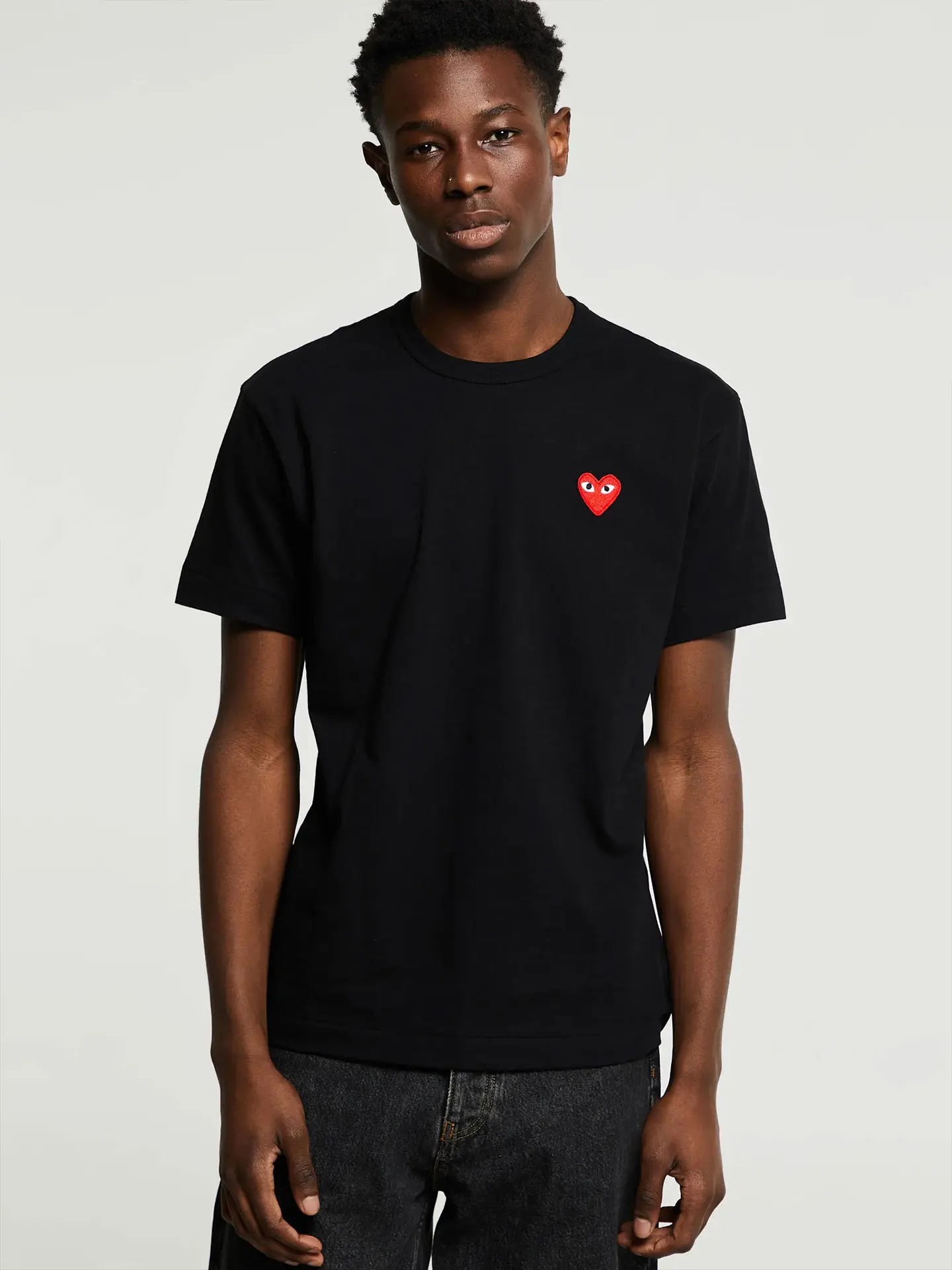Футболка Comme des Garcons Play Red Heart T-Shirt Black