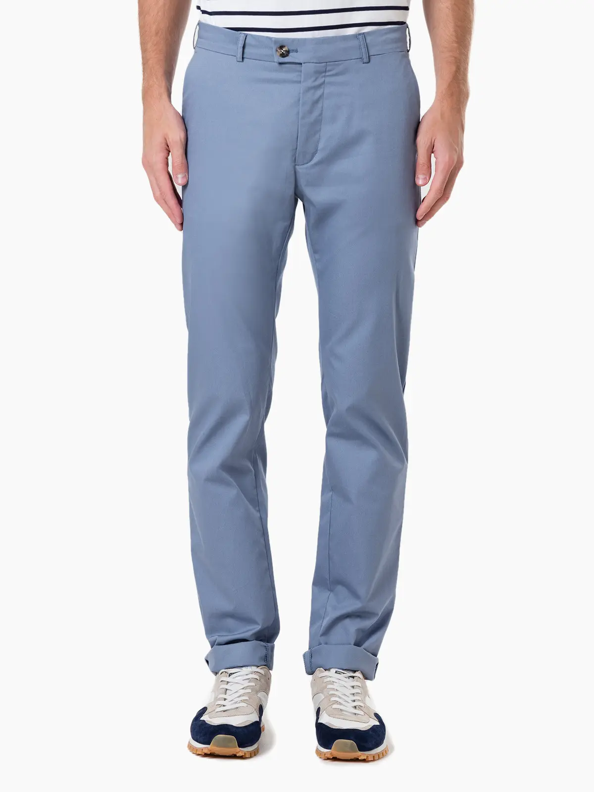 Брюки Private White V.C. ECO CHINO SKYBLUE