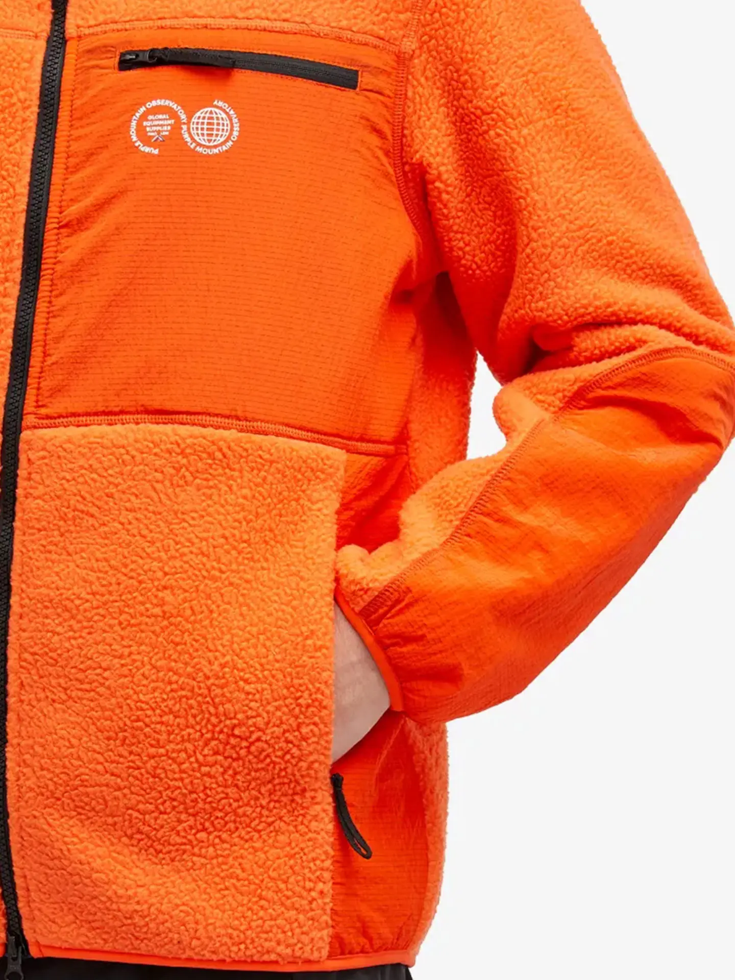 Флисовая толстовка Purple Mountain Observatory SHERPA ZIP THRU, цвет Оранжевый