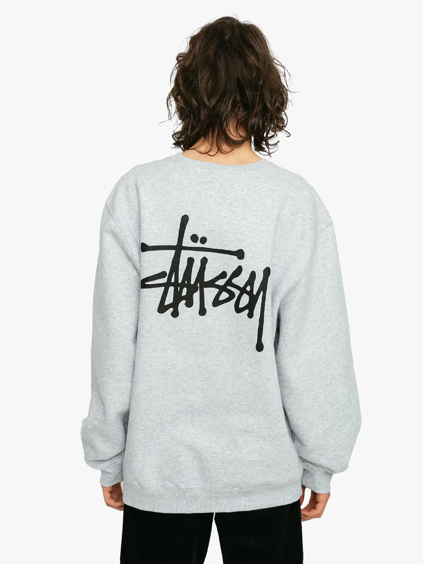 Свитшот Stussy Basic Stussy Crew Ash Heather