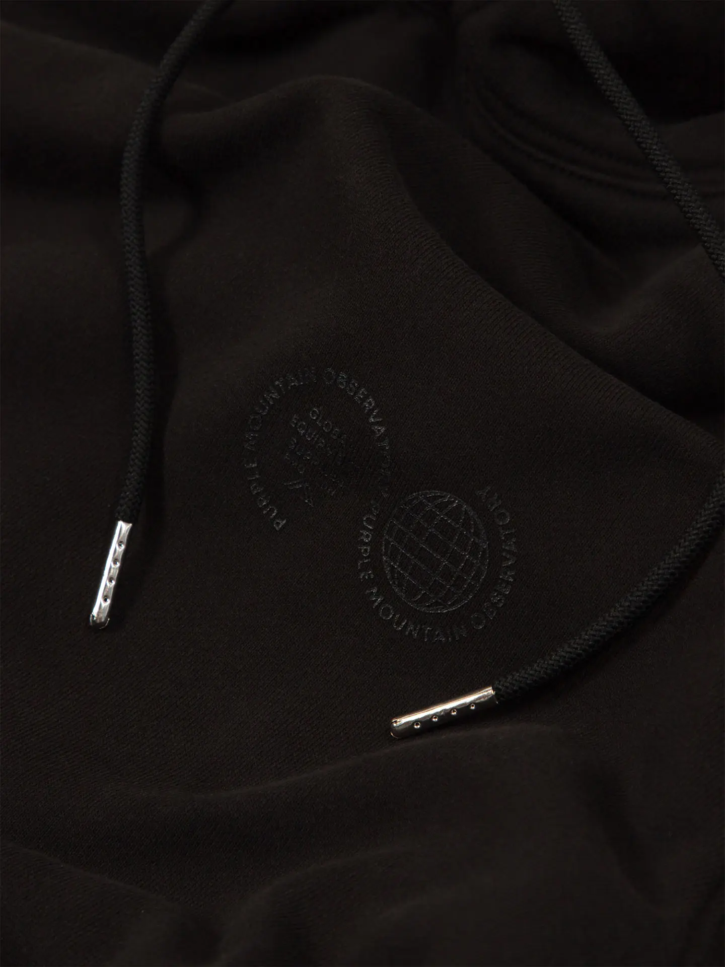 Толстовка Purple Mountain Observatory GARMENT DYE HOODY, цвет Черный