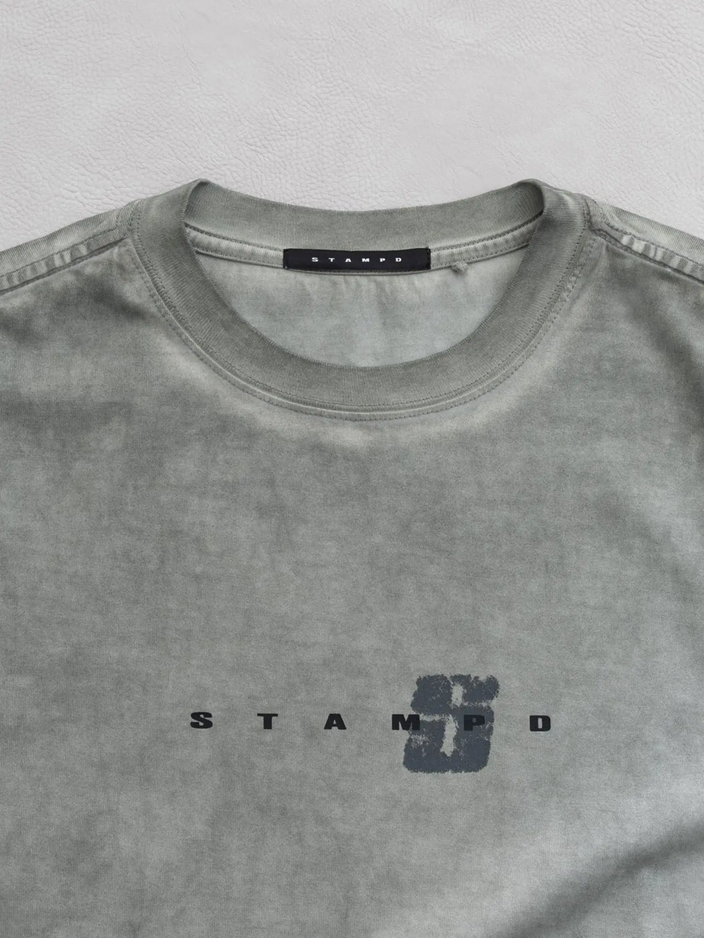 Футболка Stampd Broken Ice Transit Tee - Oil Wash Iron Grey