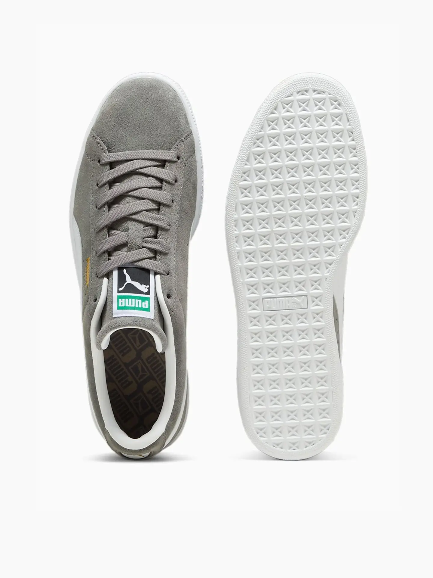 Кроссовки PUMA Suede Classic Cast Iron-White