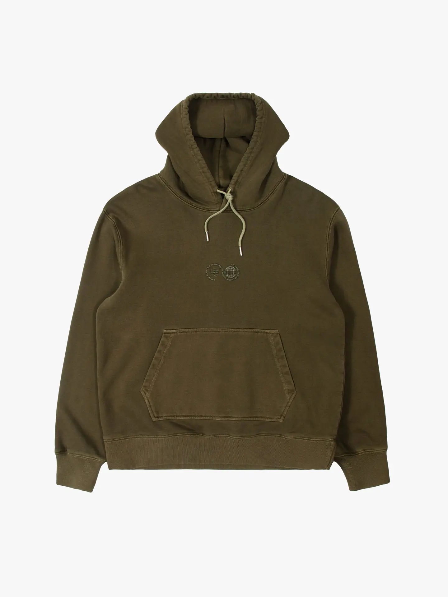 Толстовка Purple Mountain Observatory GARMENT DYE HOODY, цвет Хаки