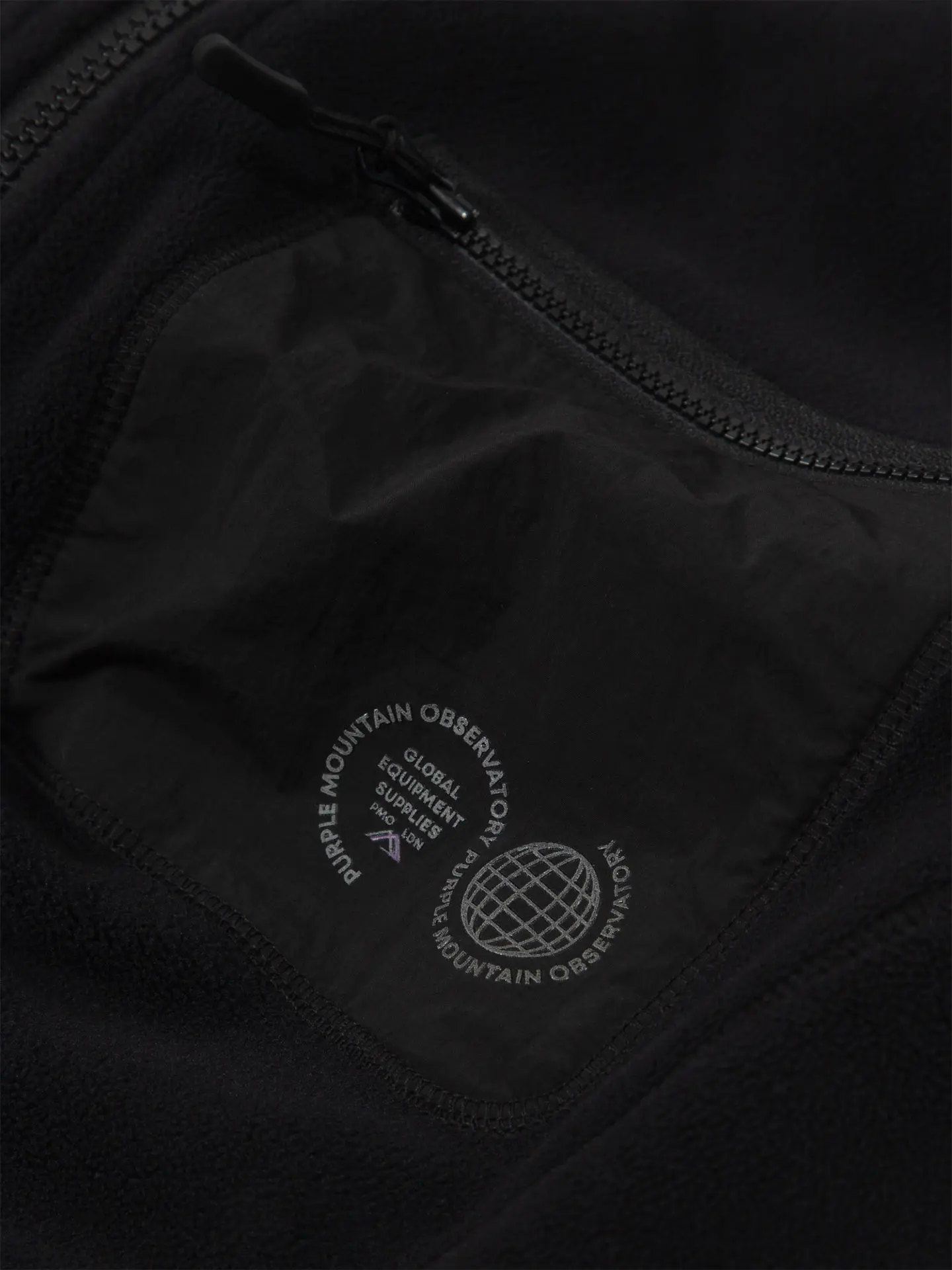 Флисовая толстовка Purple Mountain Observatory MICRO FLEECE OTH, цвет Черный