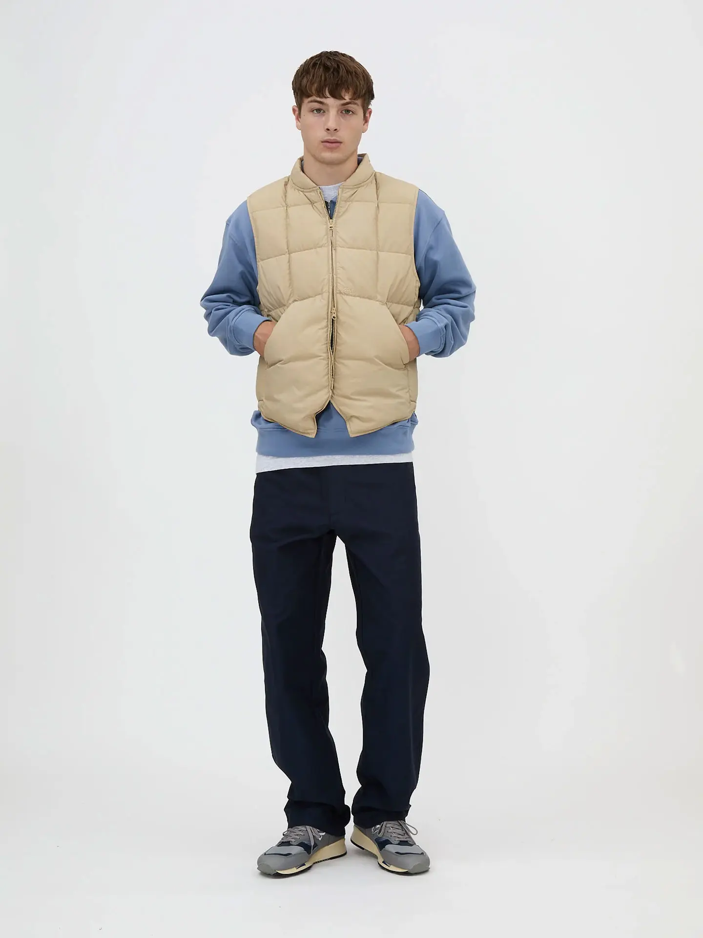 AlPINE VEST BEIGE Пуховый жилет бежевый