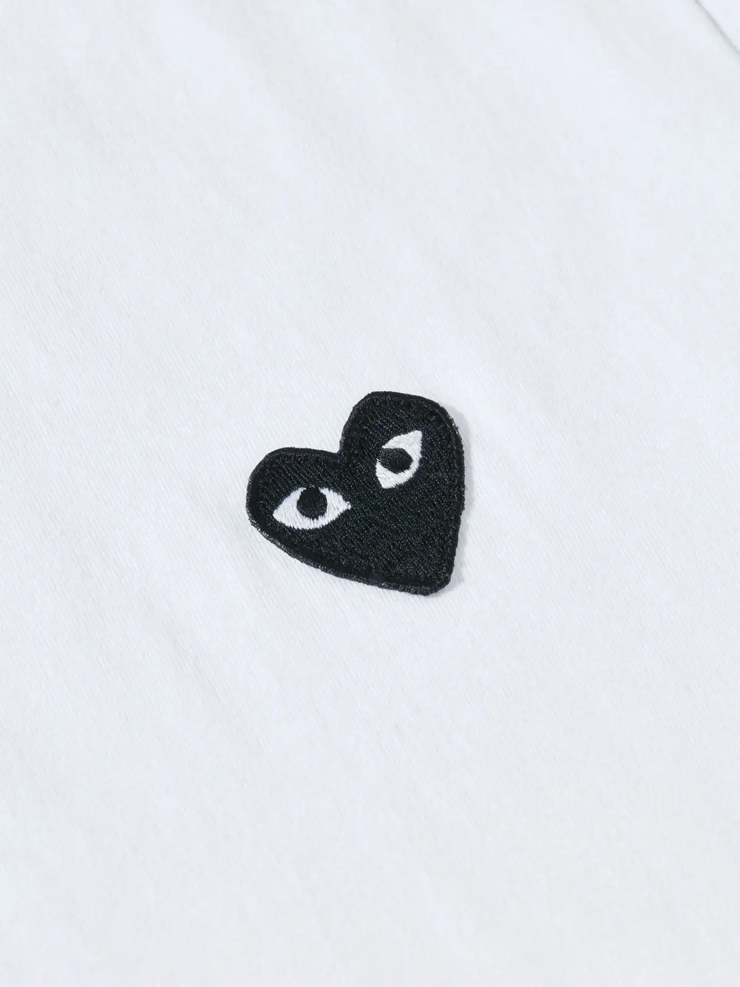 Футболка Comme des Garcons Play Black Heart T-Shirt White