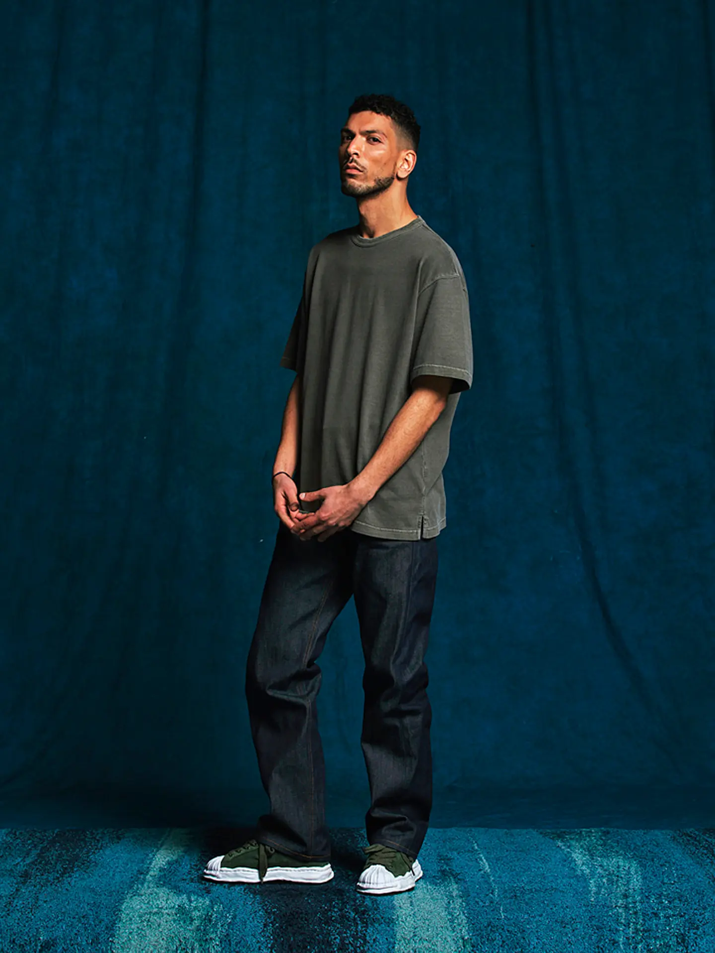 Футболка FrizmWORKS OG PIGMENT DYEING HALF TEE dark green