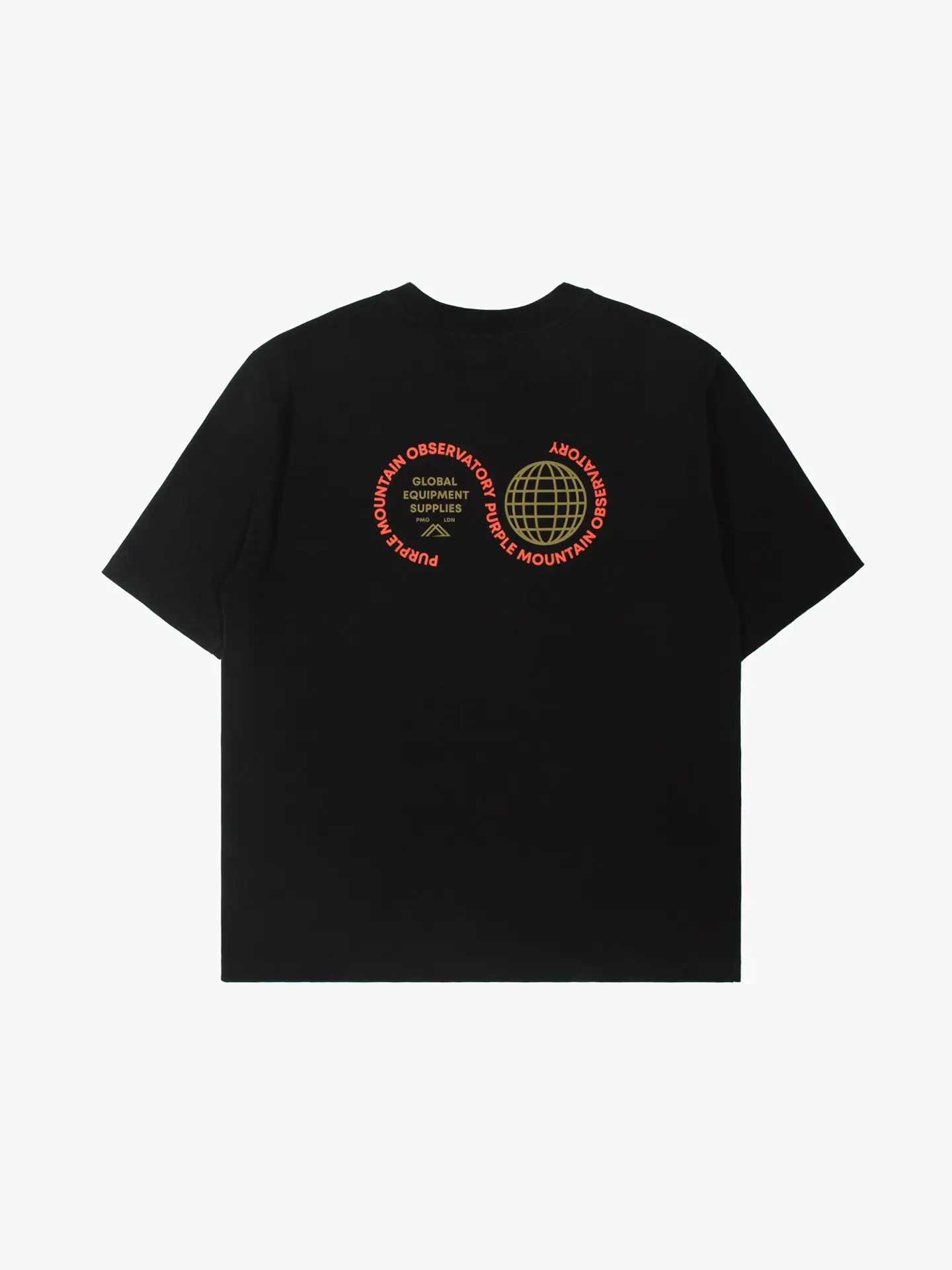 Футболка Purple Mountain Observatory GLOBE SS TEE, цвет Черный