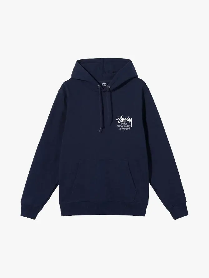 Толстовка Stussy Stock DSM L.A. Hood Navy