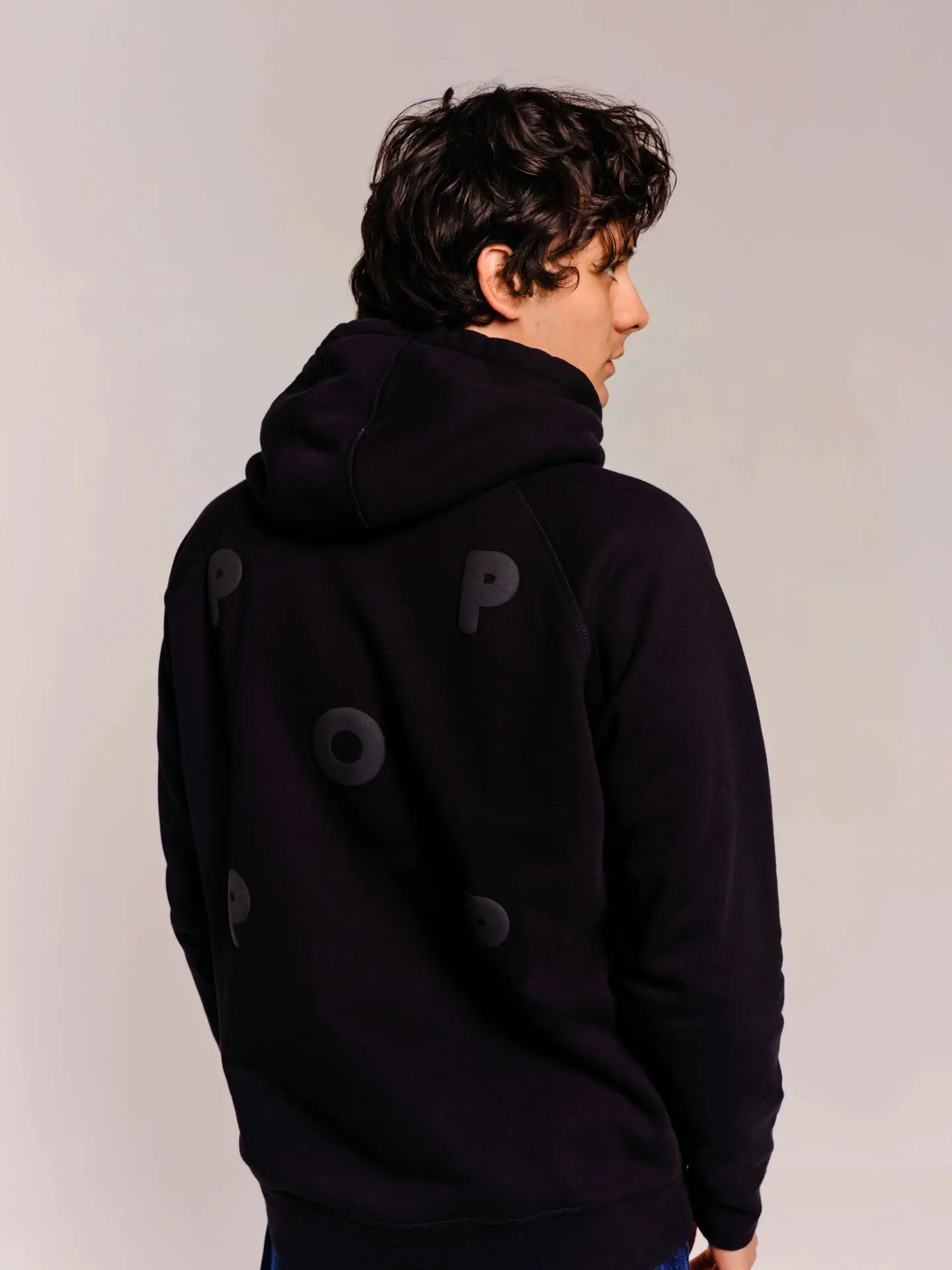 Толстовка Pop Trading Company puffed logo hooded sweat 