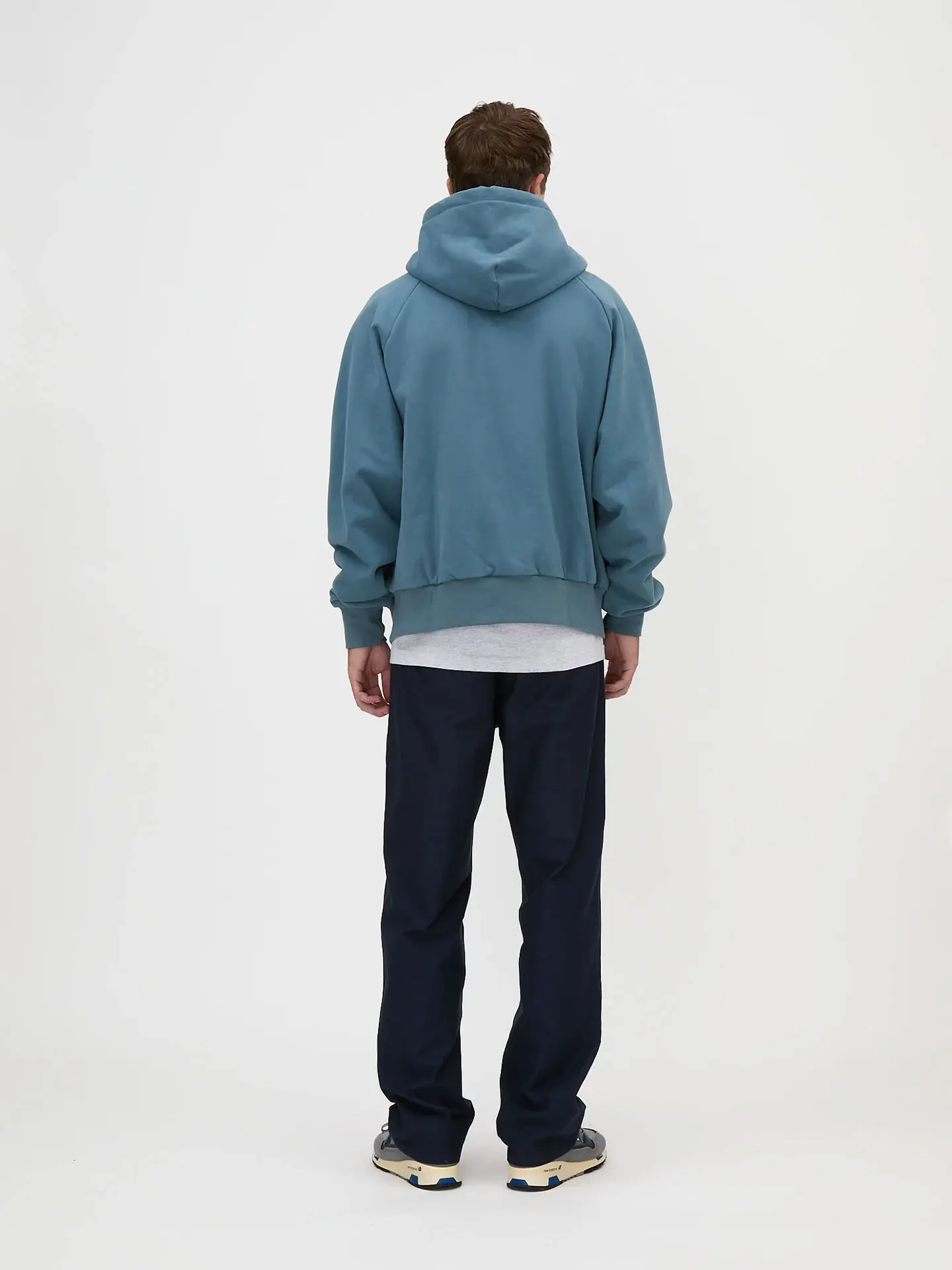 WAFFLE FULL ZIP HOODIE Slate BLUE Худи на молнии синий