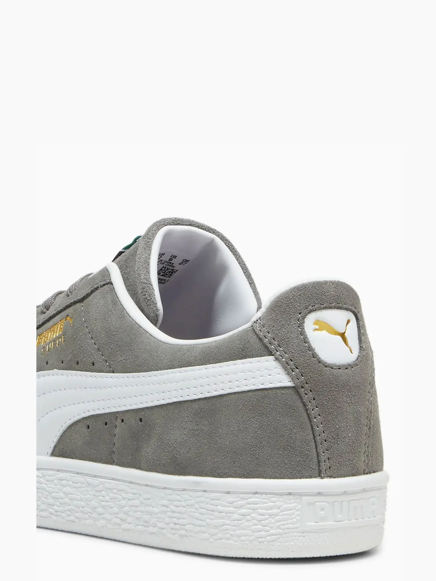 Кроссовки PUMA Suede Classic Cast Iron-White