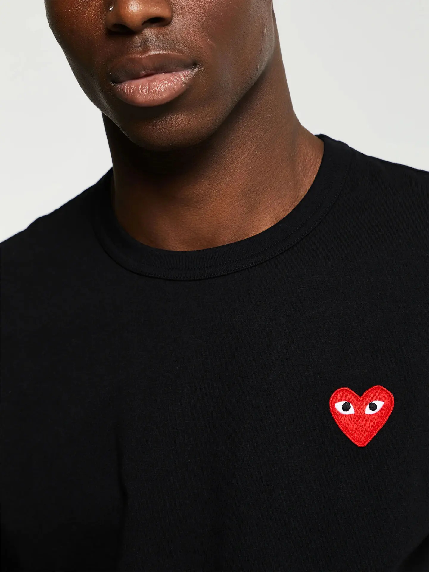 Футболка Comme des Garcons Play Red Heart T-Shirt Black