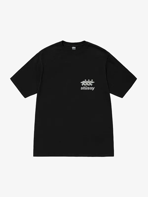 Футболка Stussy Surfwalk Pig Dyed Tee Black