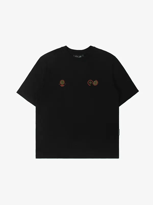 Футболка Purple Mountain Observatory GLOBE SS TEE, цвет Черный