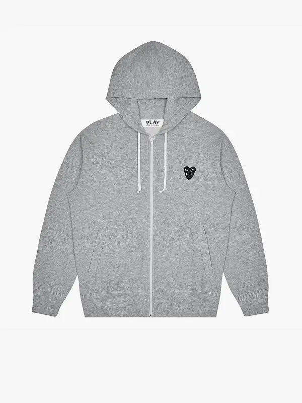 Толстовка Comme des Garcons Play Double Black Heart Hooded Sweatshirt