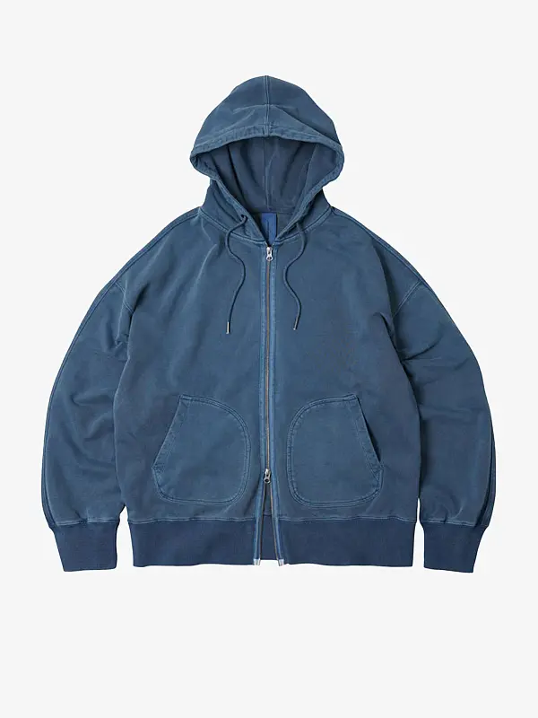 Толстовка FrizmWORKS OG PIGMENT DYEING HOOD ZIPUP PARKA BLUE