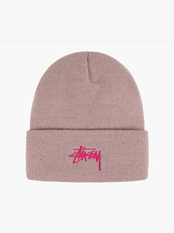 Шапка Stussy Stock Cuff Beanie Lavender 