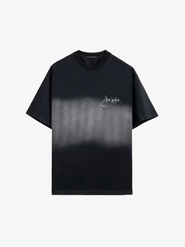 Футболка Stampd Sound System World Tour Relaxed Tee - Dip Dye Black