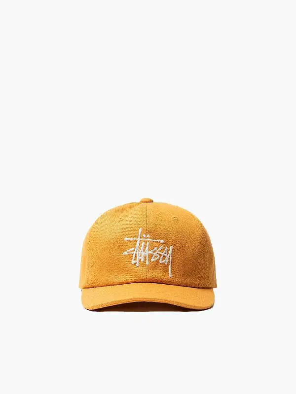 Кепка Stussy "Big Logo Low Pro Cap" Gold