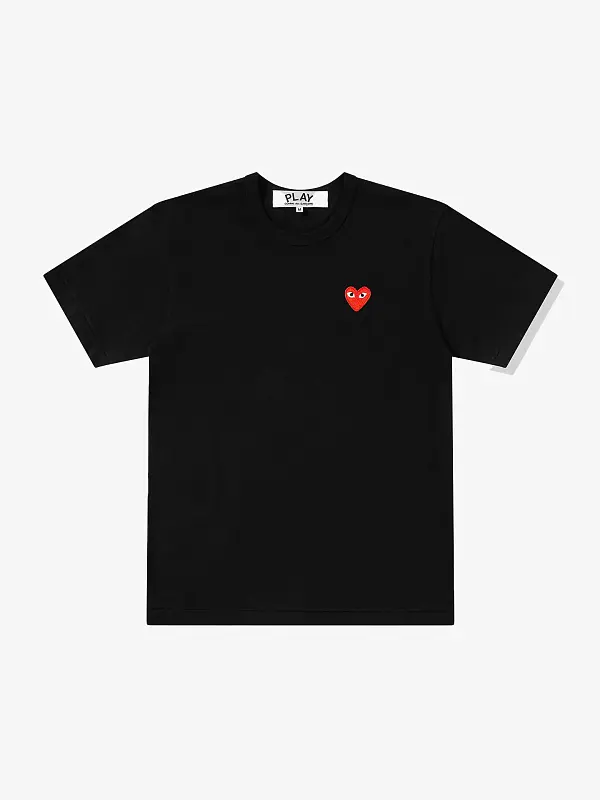 Футболка Comme des Garcons Play Red Heart T-Shirt Black