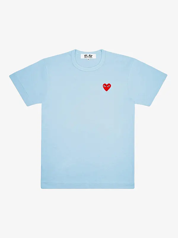 Футболка Comme des Garcons Play Red Heart T-Shirt Blue