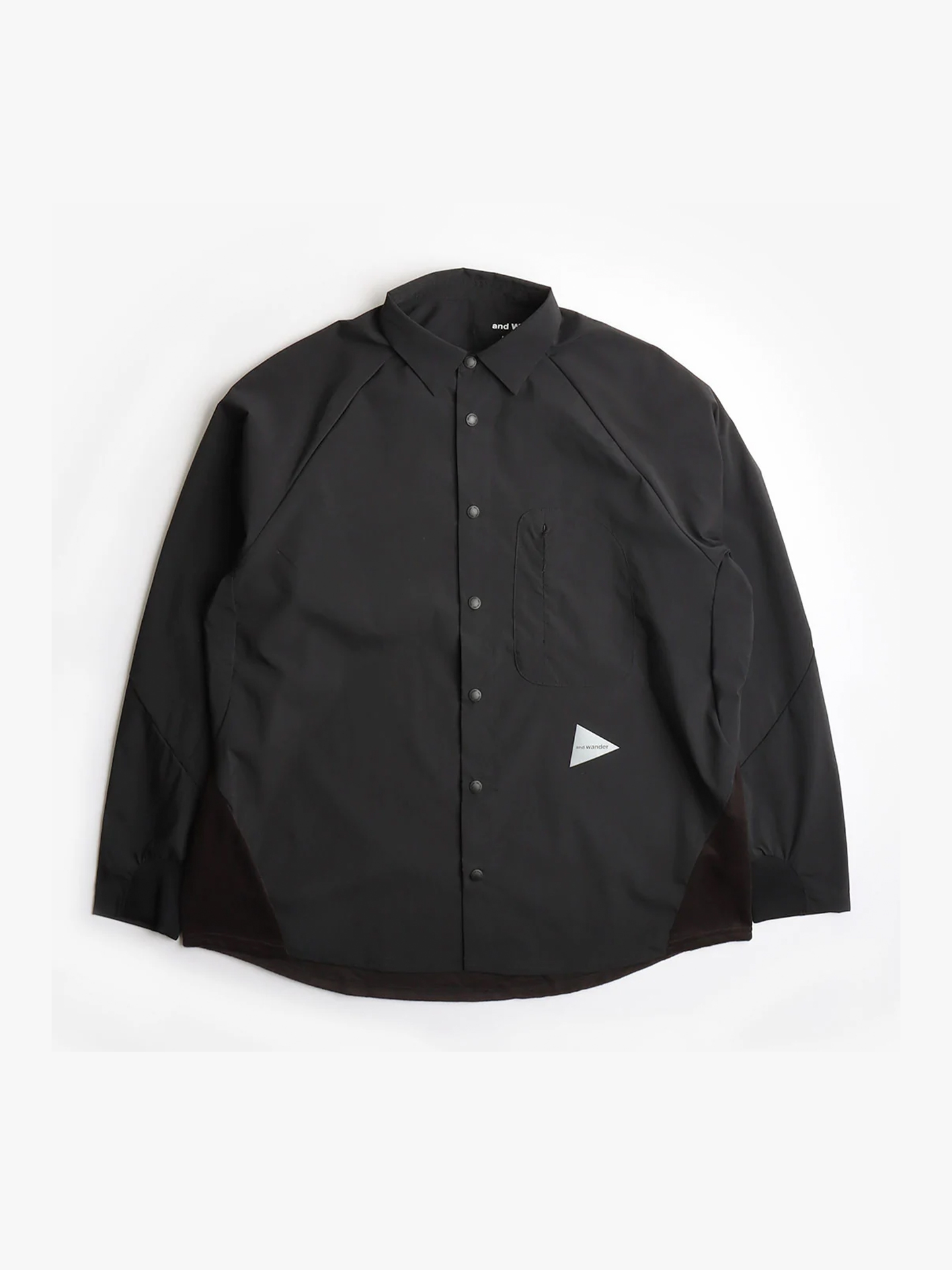 

Рубашка And Wander Fleece base LS shirt, Темно-серый