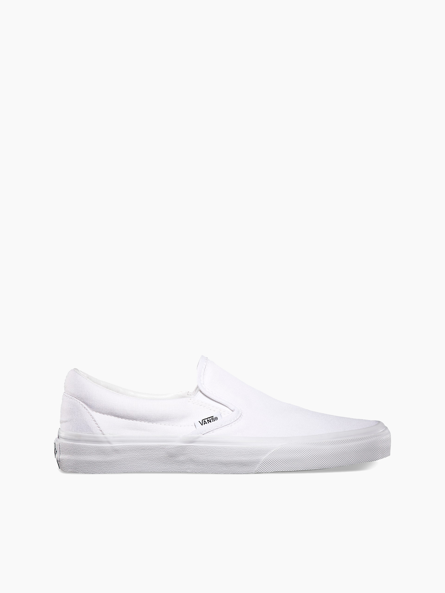 True white slip cheap on vans womens