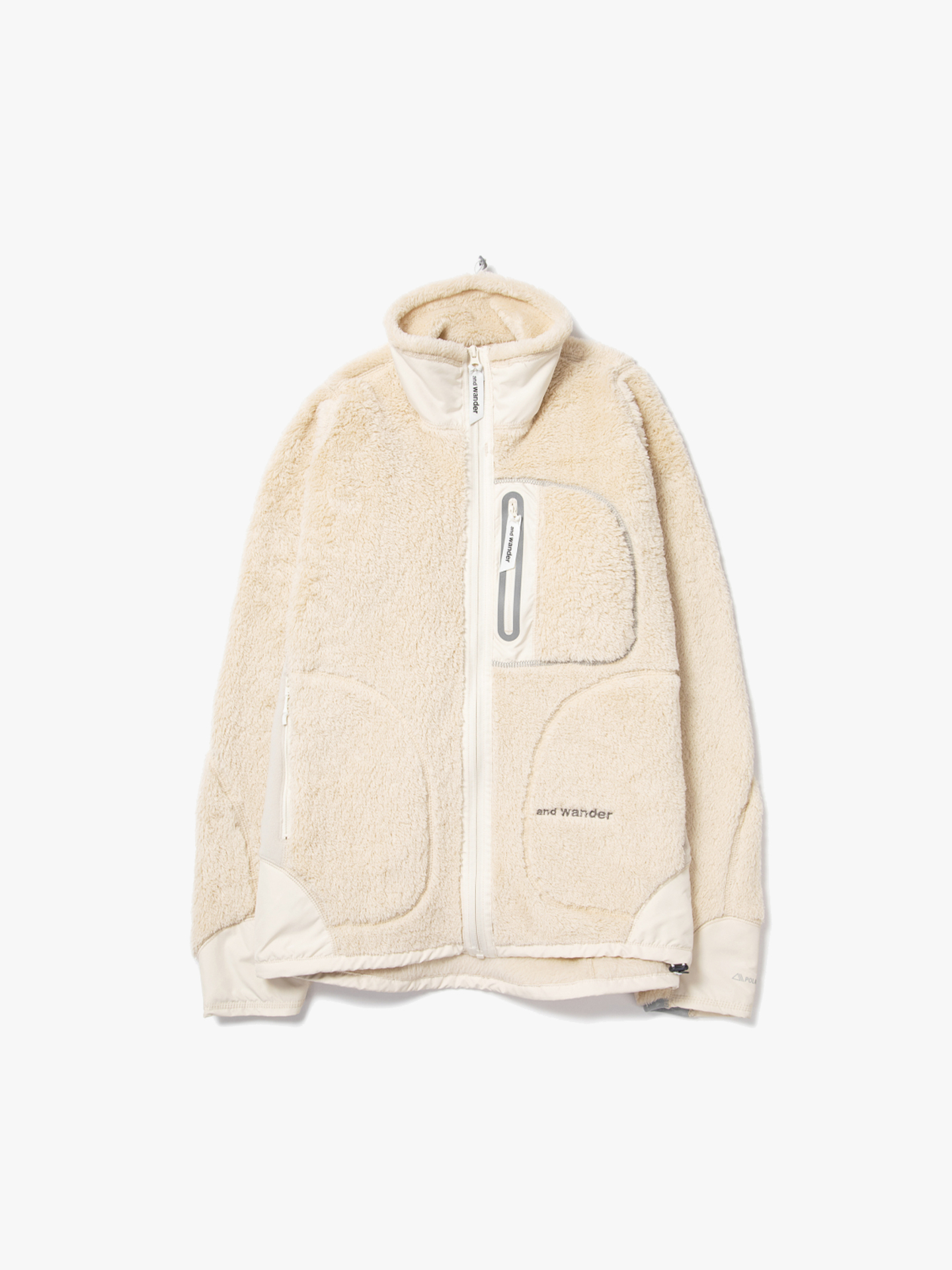 

Толстовка And Wander High loft fleece jacket bg, Бежевый