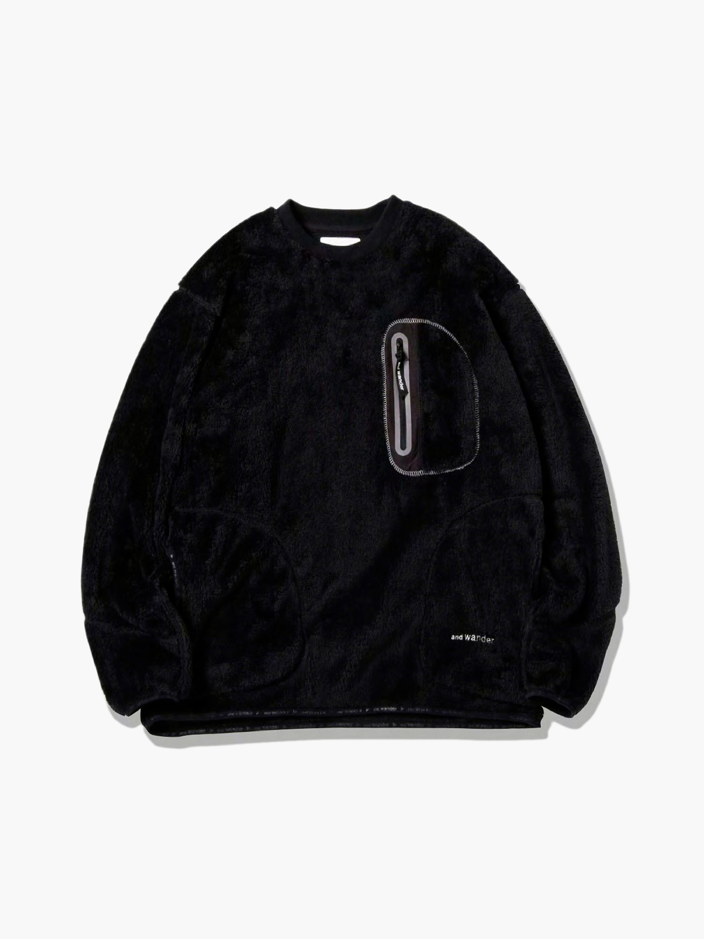 

High loft fleece pullover Пуловер, 100% полиэстер, размер L, черный