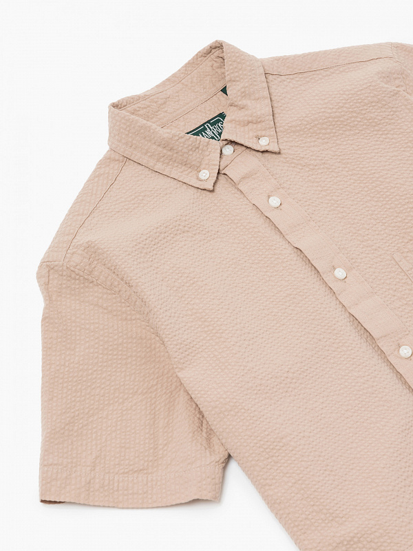 

Платье Gitman Vintage Overdue Seersucker, Экрю