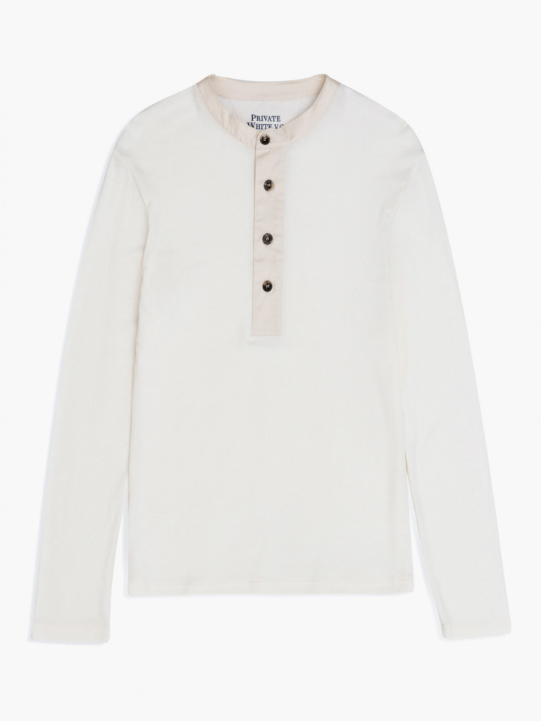 

Лонгслив Private White CASHMERE HENLEY