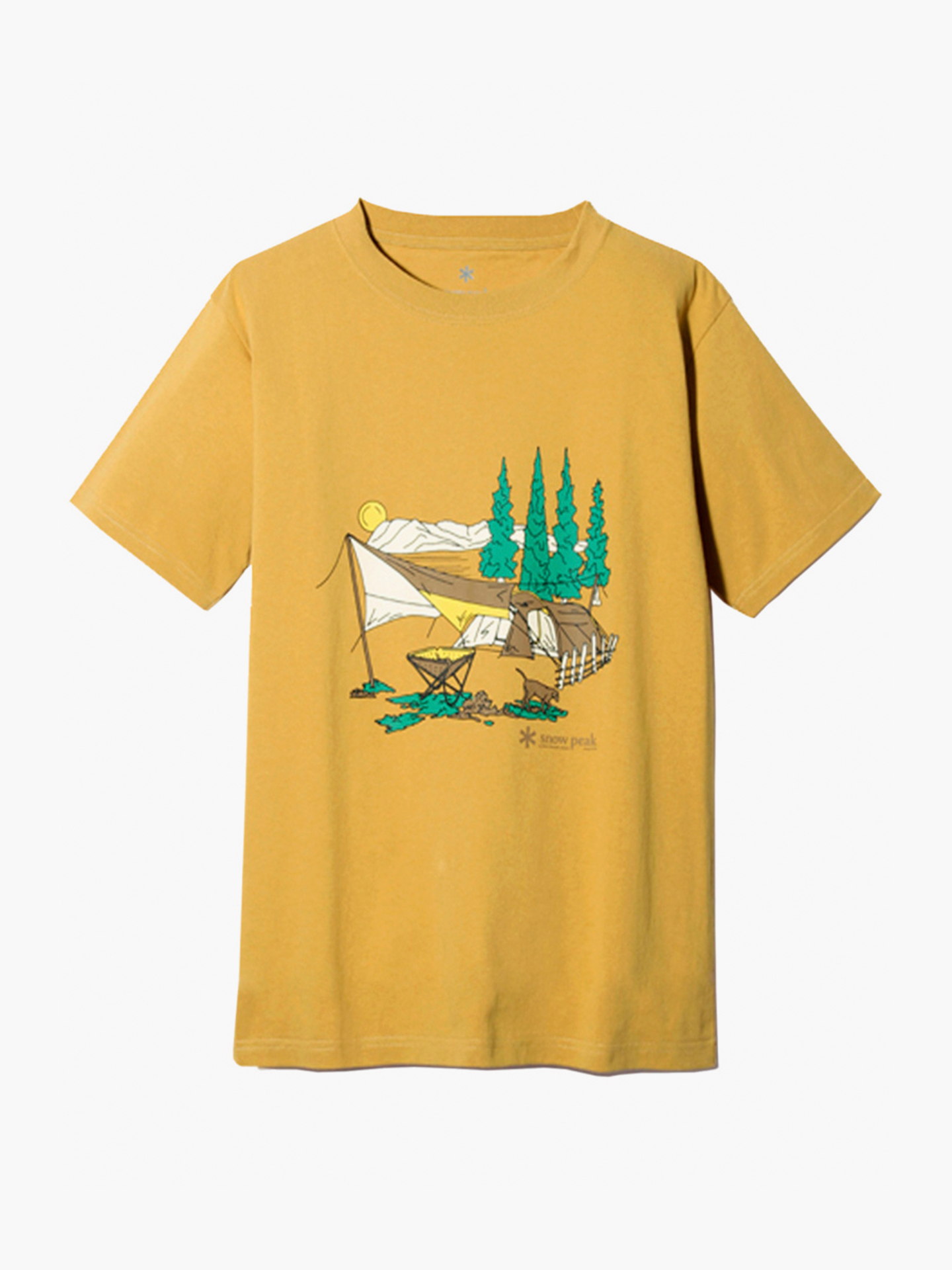 

Футболка Snow Peak Entry Camping Tshirt, Желтый темный, футболка
